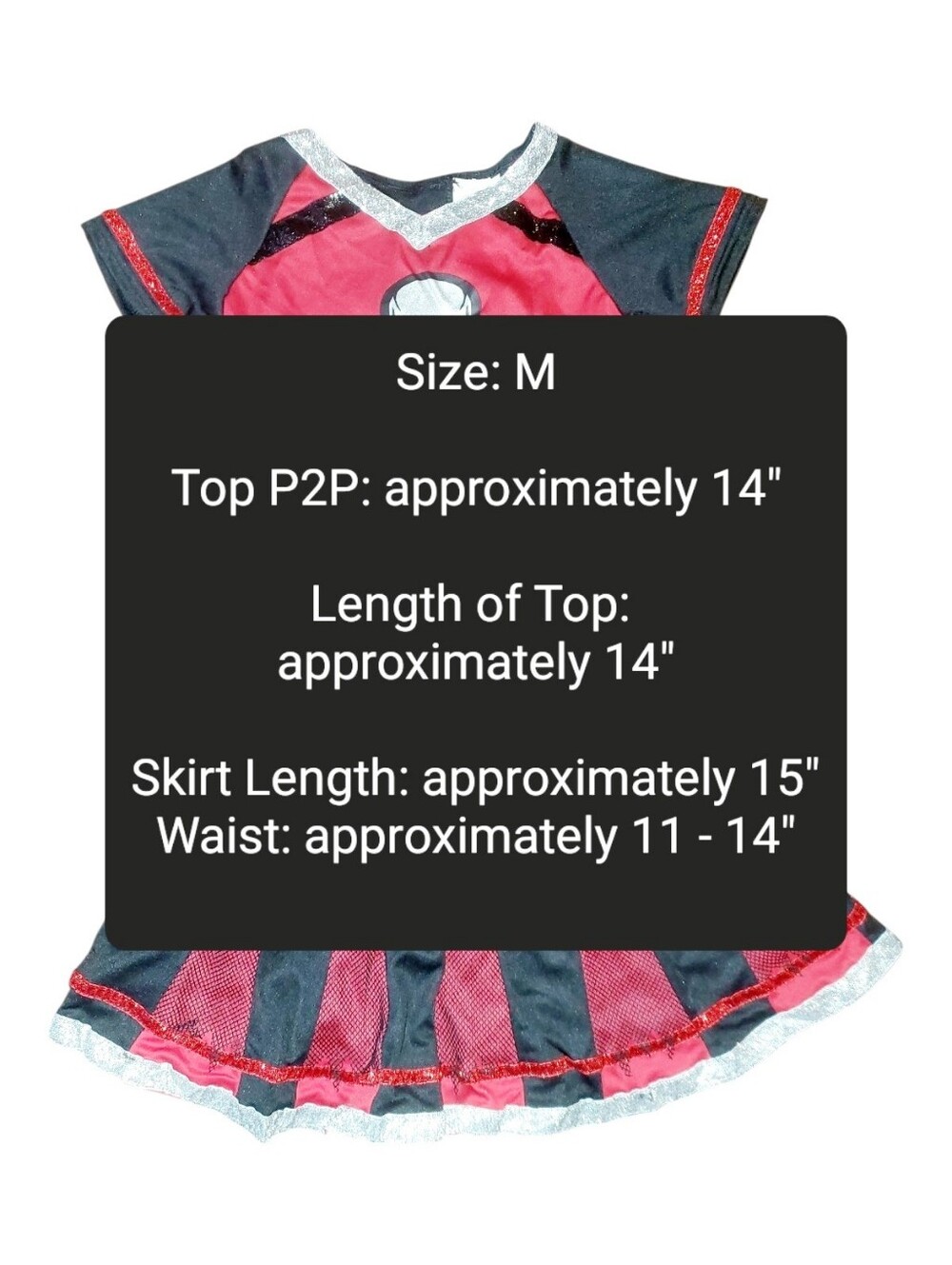 Spooktacular Creations Halloween Cheerleader Costume NIP Size: M - Picture 11 of 15